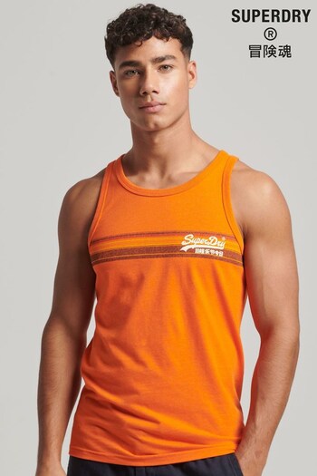 Superdry Orange Vintage Logo Cali Vest (279186) | £23
