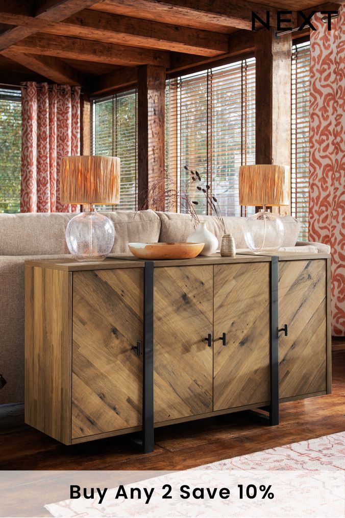 Dark shop brown credenza