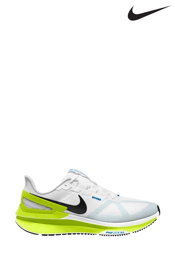 Nike White Structure 25 Road Running Trainers (279272) | £120