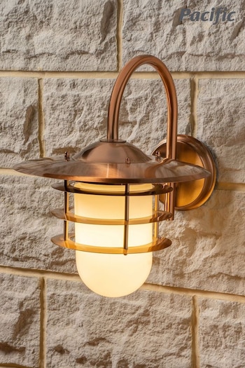 Pacific Copper Opaque Glass Wall Light (280236) | £80