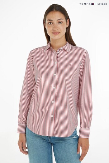 Tommy Hilfiger Red Organic Cotton Relaxed Shirt (280783) | £110