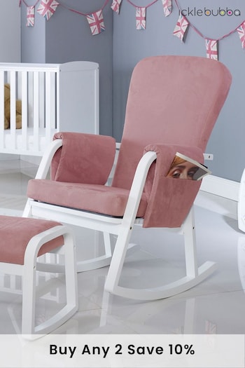 Ickle Bubba Pink Dursley Rocking Chair and Stool (280893) | £240