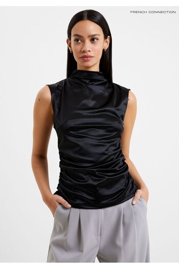 French Connection Rosita Shine Black Top (281410) | £35