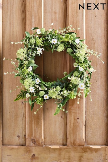 Green Spring Floral Wreath (282440) | £38
