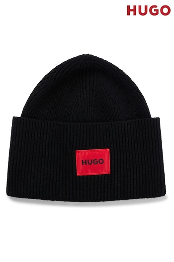 HUGO Black Box Logo Beanie Hat (282558) | £59