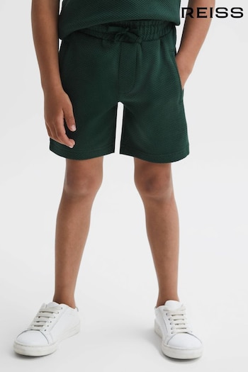Reiss Emerald Robin Senior Textured Drawstring Shorts (282745) | £28