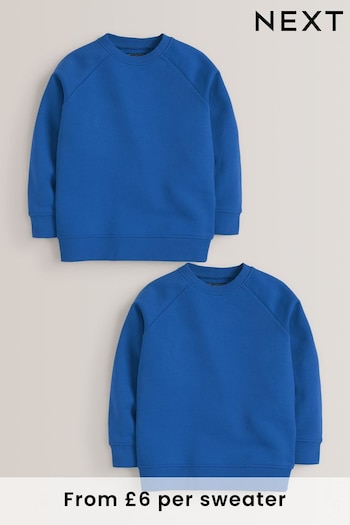 Blue 2 Pack Crew Neck School Sweater (3-17yrs) (282839) | £12 - £24