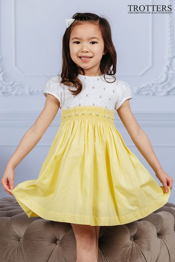Lemon yellow 2025 flower girl dresses