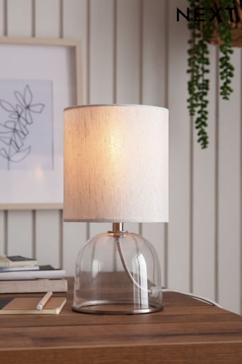 Brushed Chrome Gloucester Bedside Table Lamp (283236) | £25