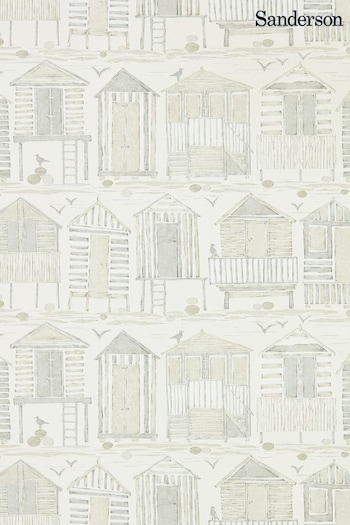 Sanderson Home Natural Beach Huts Wallpaper Wallpaper (283756) | £59