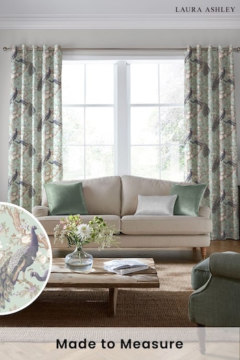 Laura Ashley Duck Egg Blue Belvedere Made to Measure Curtains (284526) | £91