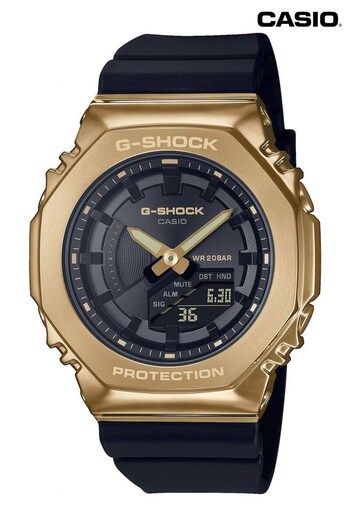 Casio 'G-Shock' Gold and Black Stainless Steel and Plastic/Resin Quartz Watch (284901) | £179