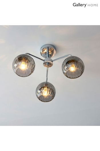 Gallery Home Chrome Dilan 3 Bulb Ceiling Light (285854) | £139