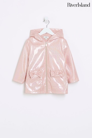 River Island Pink Bow Girls Jacket (285903) | £33
