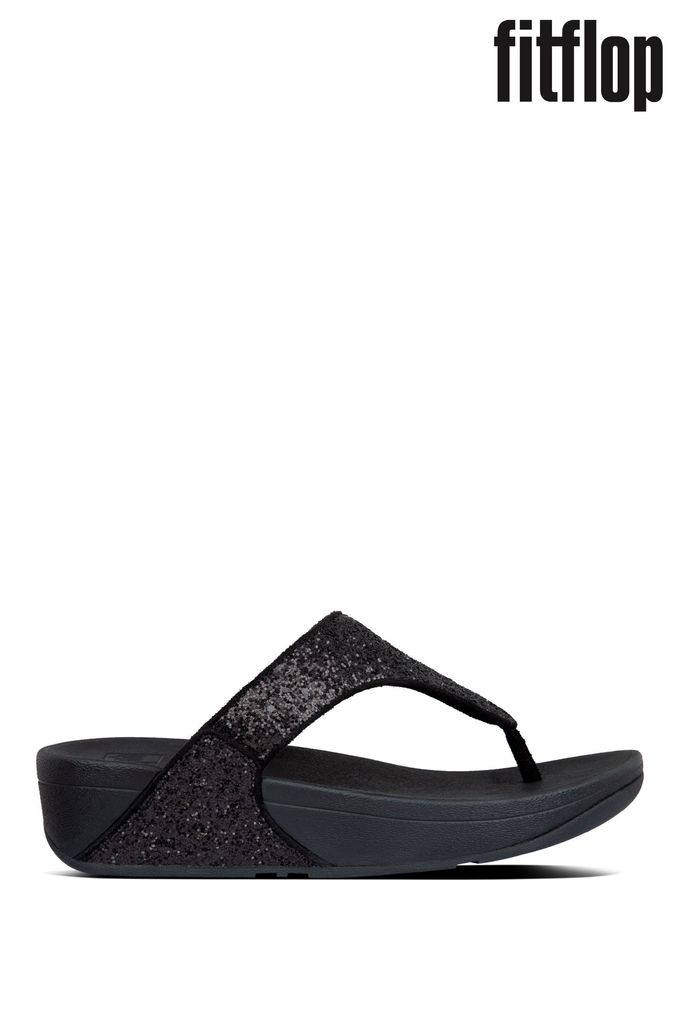 FitFlop Lulu Glitter Toe-Post Sandals (286007) | £70