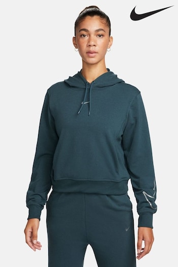 Nike rain Dark Green Dri-FIT Metallic Swoosh Hoodie (286218) | £65