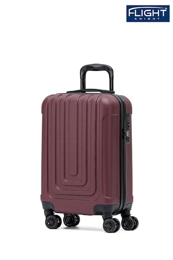 Flight Knight 55x35x20cm 8 Wheel ABS Hard Case Cabin Carry On Hand Black Luggage (286372) | £50