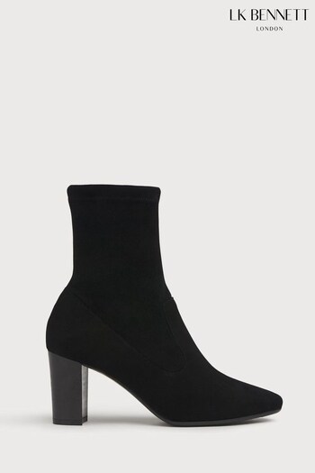 L.K.Bennett Alice Black Suede Ankle Boots (286564) | £379