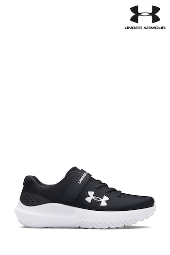 Under Armour Black/Grey Surge 4 Trainers (286582) | £33