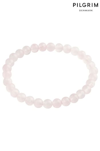PILGRIM Pink Powerstone Bracelet (286819) | £20