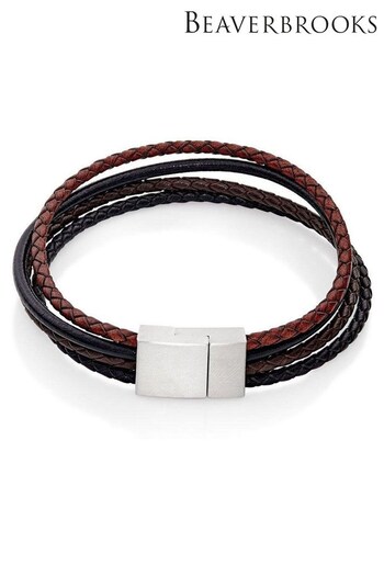 Beaverbrooks Multi Strand Leather Bracelet (286855) | £75