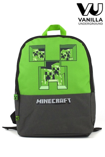 Vanilla Underground Green Minecraft Sonic the Hedgehog Boys Sonic Placement Print Graphic / Checkerboard Pocket Backpack (287297) | £24