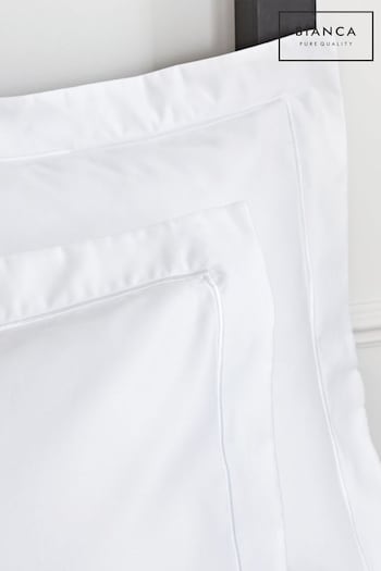 Bianca White Luxury 800 Thread Count Cotton Sateen Oxford Pillowcase (287434) | £25