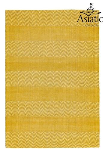 Asiatic Rugs Yellow Ives Jute And Chenille Rug (287610) | £66 - £184
