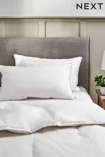 Firm Duck Feather And Down Set Of 2 Soft Pillows (287772) | £40