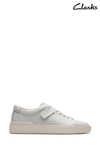 Clarks White Leather Craft Swift Shoes (287902) | £90