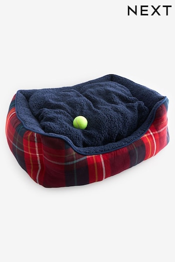 Red Check Matching Family Pet Bed (287915) | £32 - £52