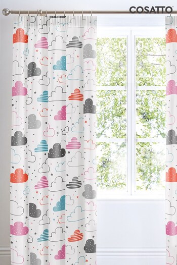 Cosatto Grey Fairy Clouds Pencil Pleat Curtains (287938) | £50