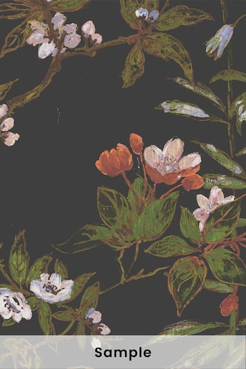 Woodchip & Magnolia Black Sample Rivington Wallpaper (2885Z7) | £2
