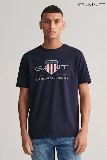 GANT Blue Archive Shield Logo T-Shirt (288675) | £45