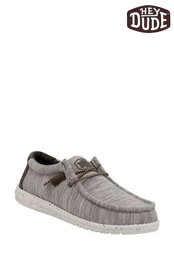 HEYDUDE Wally Stretch Mix rosas Shoes (289490) | £55
