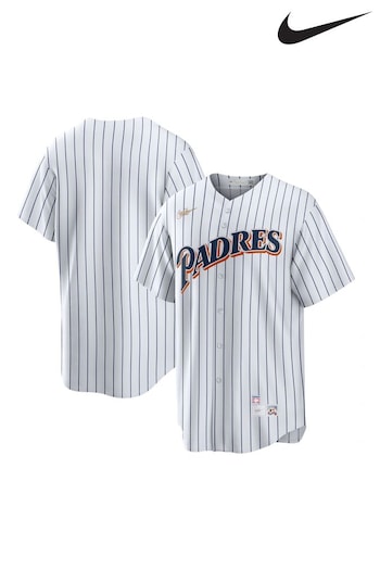 Nike dla White San Diego Padres Nike dla Official Replica Cooperstown 1998 Jersey (289652) | £105