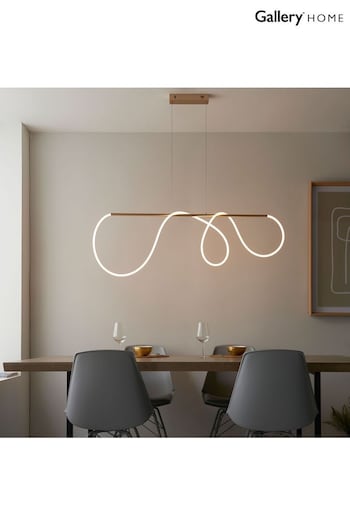 Gallery Home Gold Saint Flexible LED Pendant Ceiling Light (289714) | £168