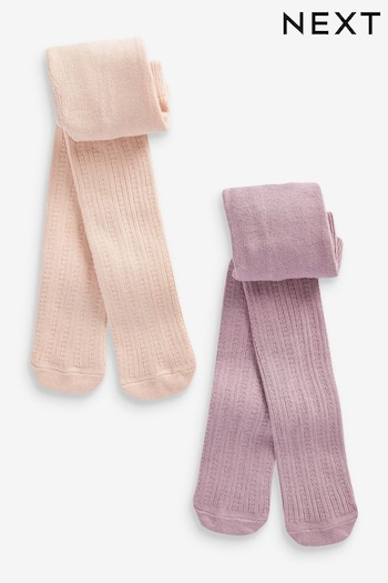 Pink Pontelle Baby Tights 2 Pack (0mths-2yrs) (290225) | £9