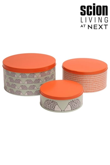 Scion Green Spike Set of 3 Round Cake Tins (290232) | £40