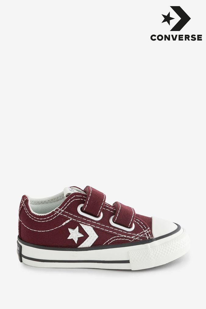 Boys burgundy converse on sale
