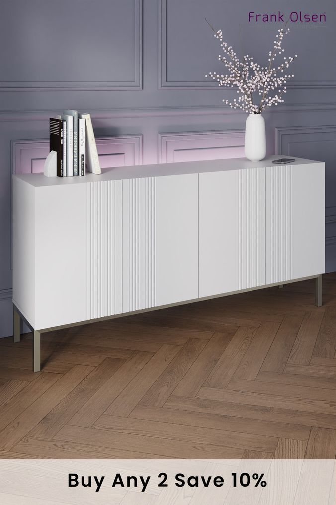 White Sideboards White Gloss Wood Sideboards Next UK