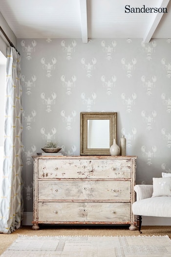 Sanderson Home Grey Cromer Wallpaper Wallpaper (291177) | £59