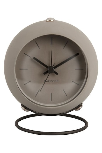 Karlsson Dark Grey Nirvana Globe Alarm Clock (292403) | £25.50