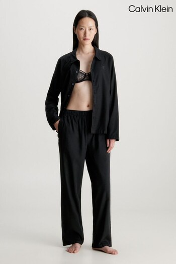 Calvin Klein Flannel Black Pyjama Set (292758) | £90