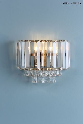 Laura Ashley Brass Vienna Crystal Wall Light (293112) | £95