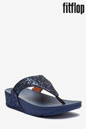 FitFlop Lulu Glitter Toe-Post Sandals (293359) | £70