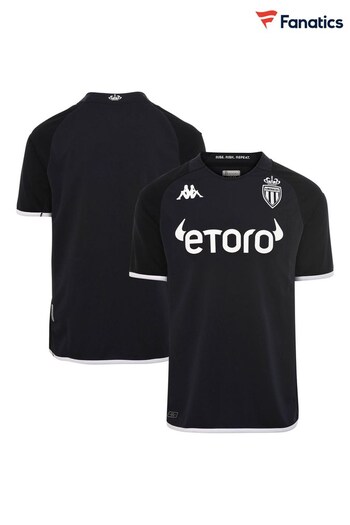 Fanatics AS Monaco Away 2022-23 Black Shirt (293437) | £65