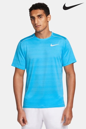 Nike Light Blue Dri-FIT Miler Running T-Shirt (293533) | £33