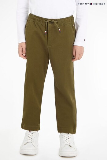 Tommy Hilfiger Kids Green Pull On Chinos (294427) | £55 - £65