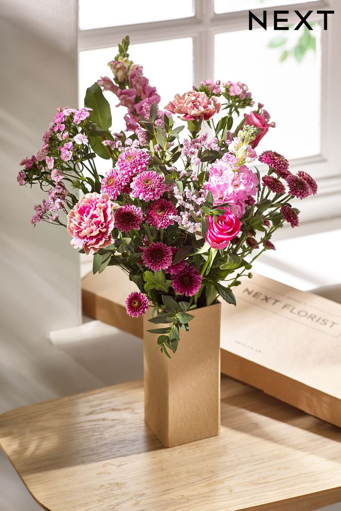 Multi Letterbox Fresh Flower Bouquet with Foldable Vase (294688) | £25